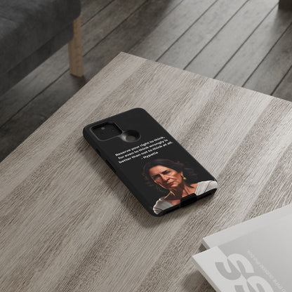 “Think Boldly” – Hypatia Quote Tough Phone Case