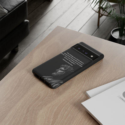 “Color of Thought” – Marcus Aurelius Quote Tough Phone Case
