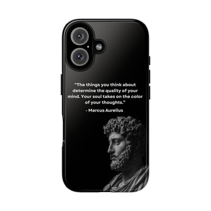 “Color of Thought” – Marcus Aurelius Quote Tough Phone Case