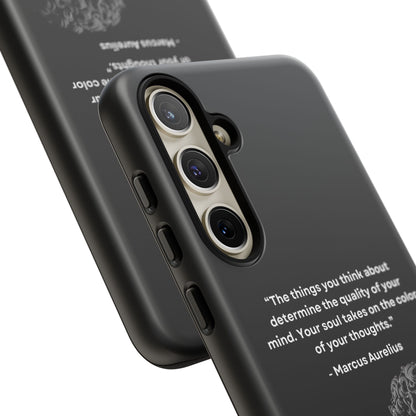 “Color of Thought” – Marcus Aurelius Quote Tough Phone Case