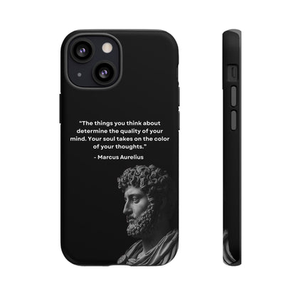 “Color of Thought” – Marcus Aurelius Quote Tough Phone Case
