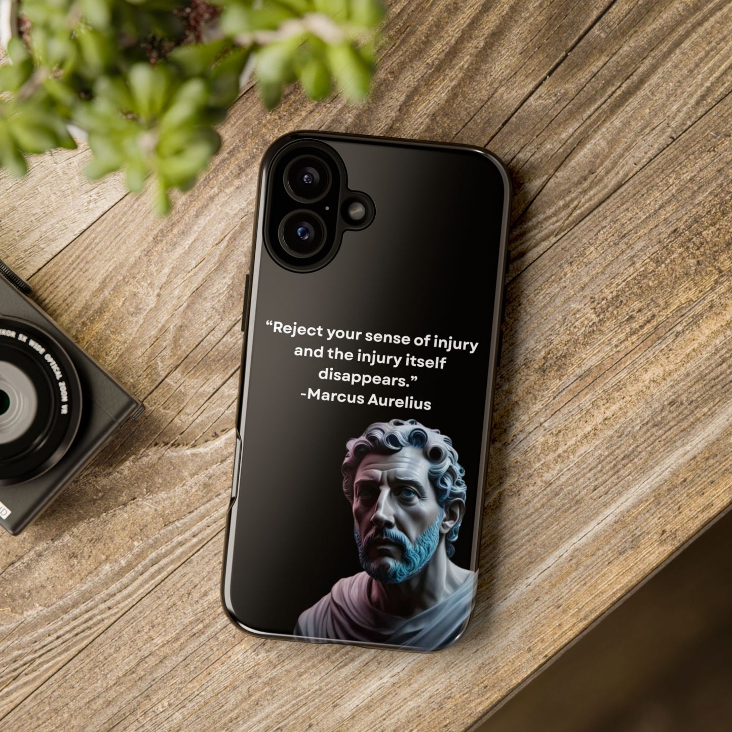 “Strength Within” – Marcus Aurelius Quote Tough Phone Case