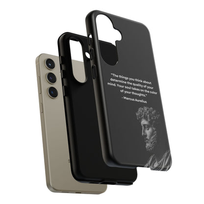 “Color of Thought” – Marcus Aurelius Quote Tough Phone Case