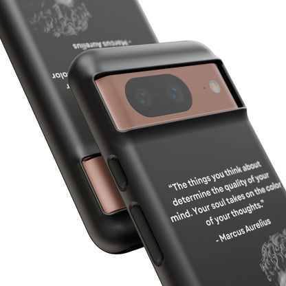 “Color of Thought” – Marcus Aurelius Quote Tough Phone Case