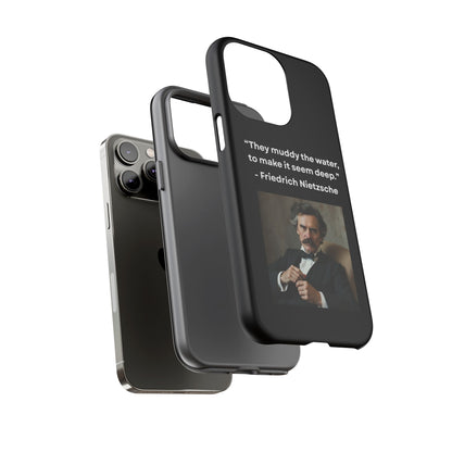 “False Depth” – Friedrich Nietzsche Quote Tough Phone Case