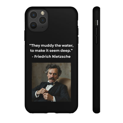 “False Depth” – Friedrich Nietzsche Quote Tough Phone Case