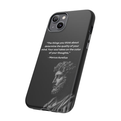 “Color of Thought” – Marcus Aurelius Quote Tough Phone Case