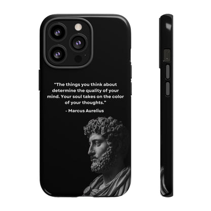 “Color of Thought” – Marcus Aurelius Quote Tough Phone Case