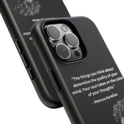 “Color of Thought” – Marcus Aurelius Quote Tough Phone Case