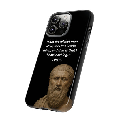 "Know Nothing, Own Wisdom" – Plato Tough Phone Case