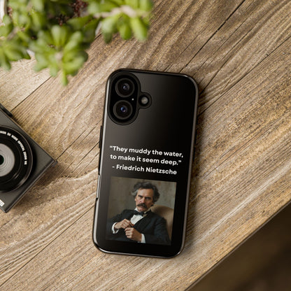 “False Depth” – Friedrich Nietzsche Quote Tough Phone Case