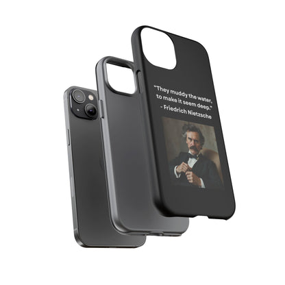 “False Depth” – Friedrich Nietzsche Quote Tough Phone Case