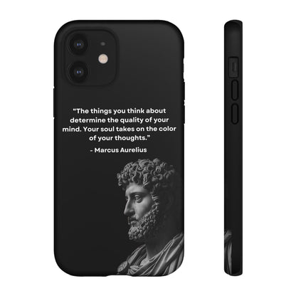 “Color of Thought” – Marcus Aurelius Quote Tough Phone Case