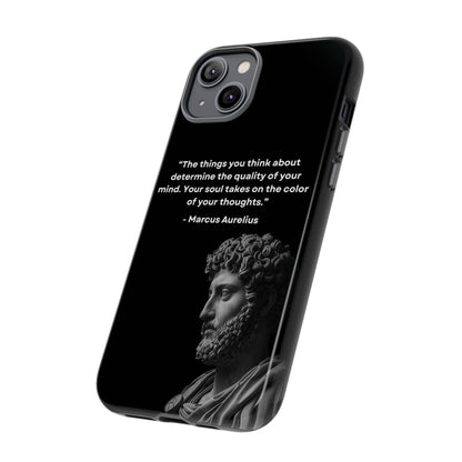 “Color of Thought” – Marcus Aurelius Quote Tough Phone Case