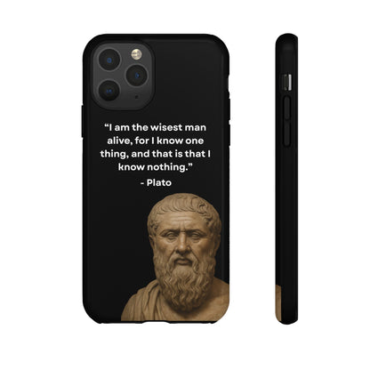 "Know Nothing, Own Wisdom" – Plato Tough Phone Case