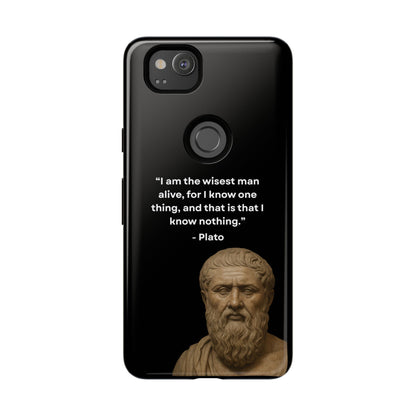 "Know Nothing, Own Wisdom" – Plato Tough Phone Case