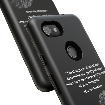 “Color of Thought” – Marcus Aurelius Quote Tough Phone Case