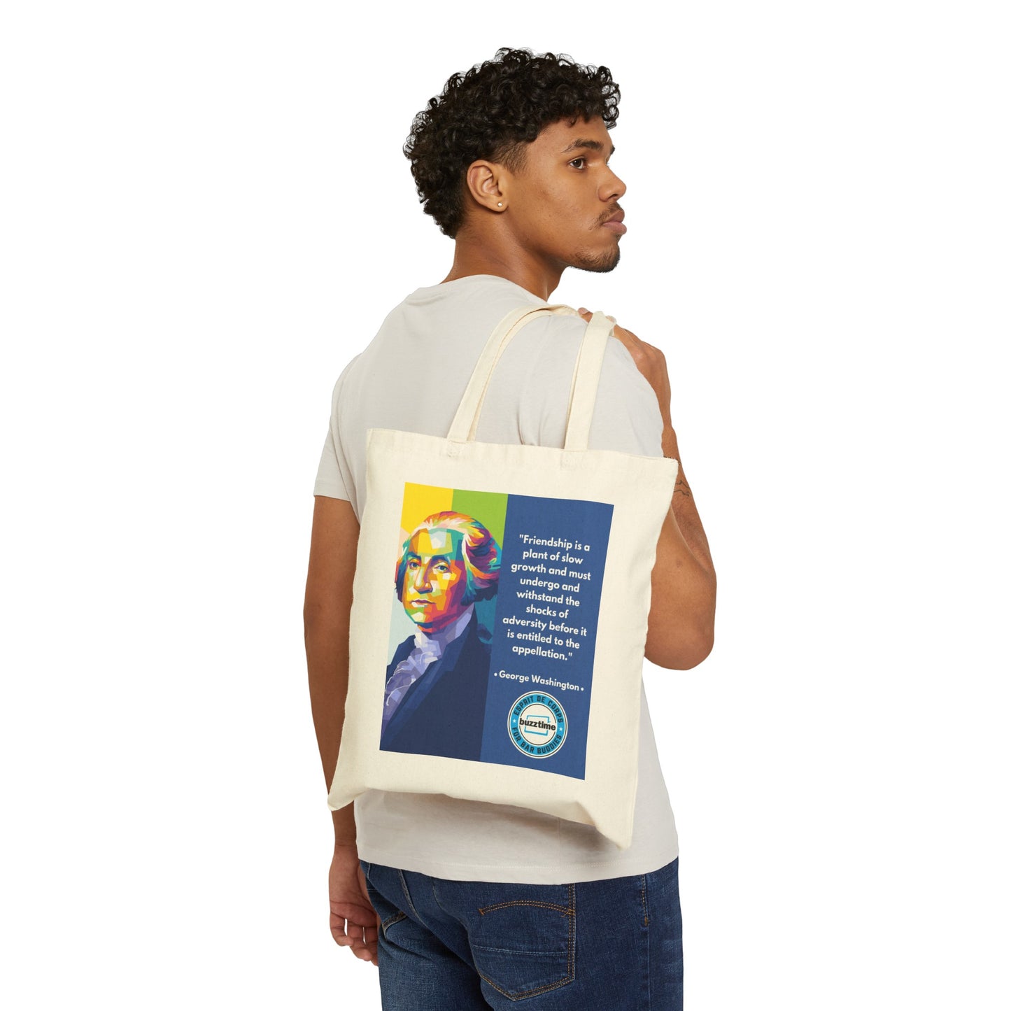 George Washington Quote Tote Bag