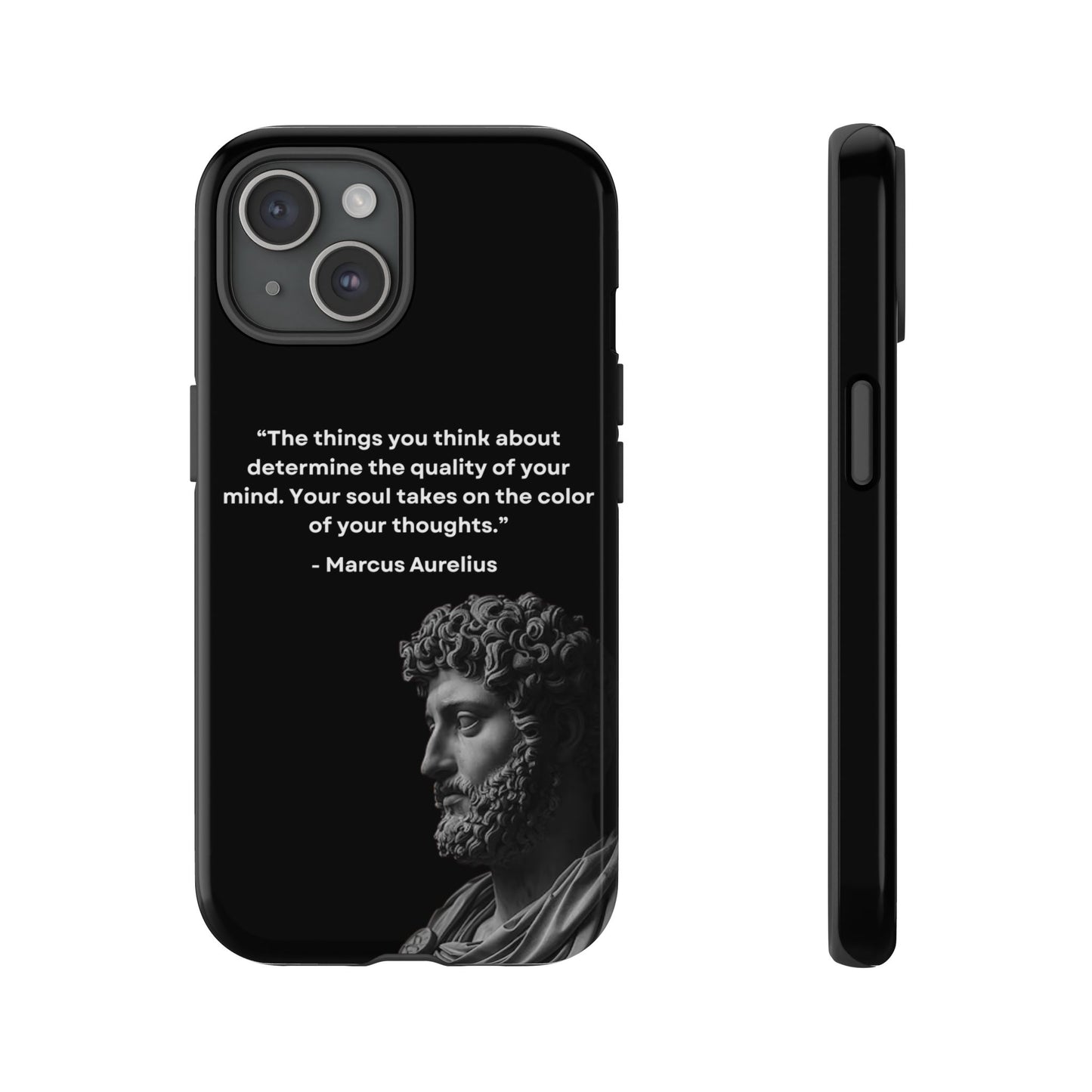 “Color of Thought” – Marcus Aurelius Quote Tough Phone Case