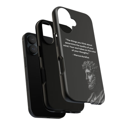 “Color of Thought” – Marcus Aurelius Quote Tough Phone Case
