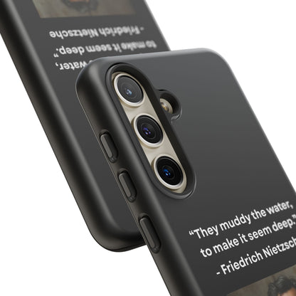 “False Depth” – Friedrich Nietzsche Quote Tough Phone Case