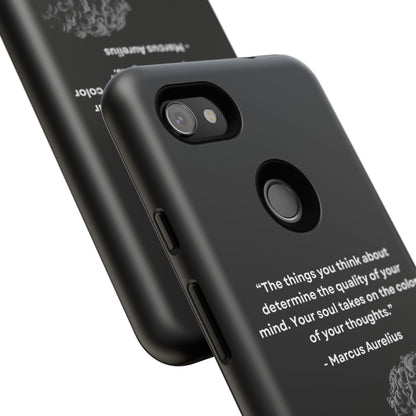 “Color of Thought” – Marcus Aurelius Quote Tough Phone Case