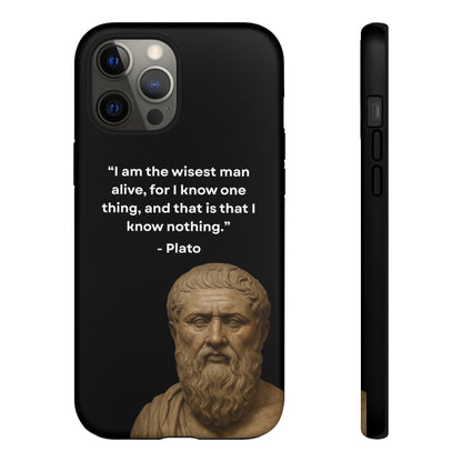 "Know Nothing, Own Wisdom" – Plato Tough Phone Case