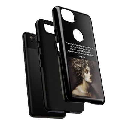 “Leave Your Mark” – Hypatia Quote Tough Phone Case