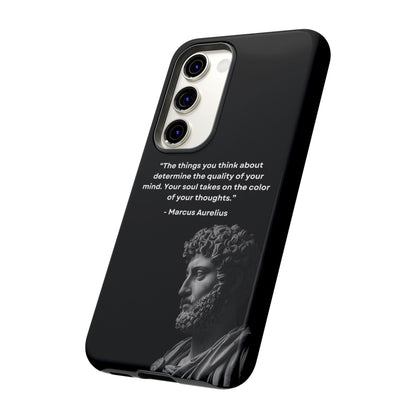 “Color of Thought” – Marcus Aurelius Quote Tough Phone Case