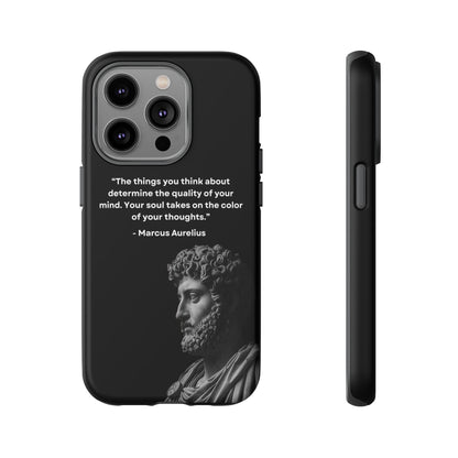 “Color of Thought” – Marcus Aurelius Quote Tough Phone Case