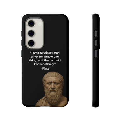 "Know Nothing, Own Wisdom" – Plato Tough Phone Case