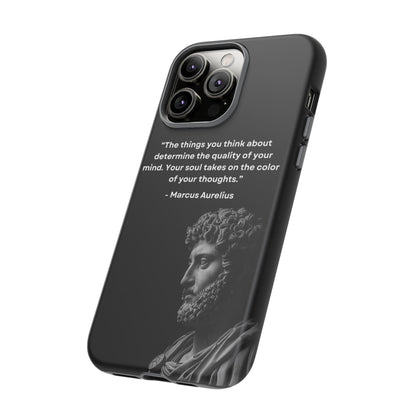 “Color of Thought” – Marcus Aurelius Quote Tough Phone Case