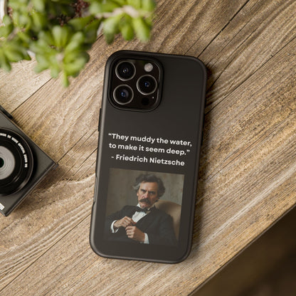 “False Depth” – Friedrich Nietzsche Quote Tough Phone Case