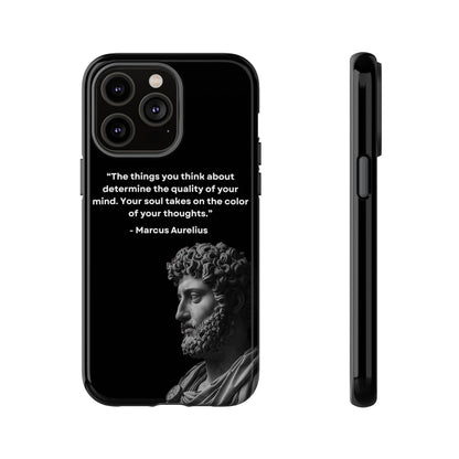 “Color of Thought” – Marcus Aurelius Quote Tough Phone Case