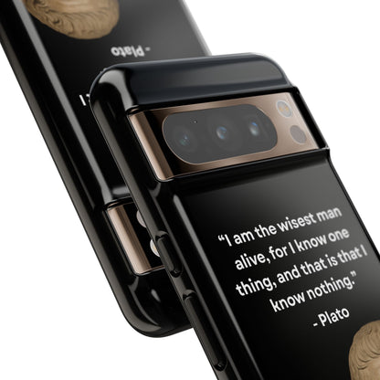 "Know Nothing, Own Wisdom" – Plato Tough Phone Case