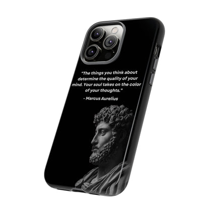 “Color of Thought” – Marcus Aurelius Quote Tough Phone Case