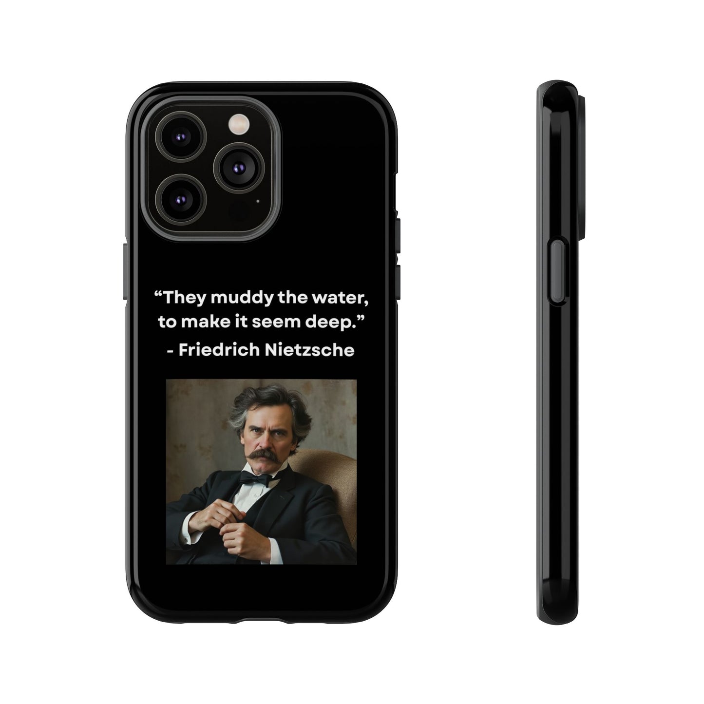 “False Depth” – Friedrich Nietzsche Quote Tough Phone Case