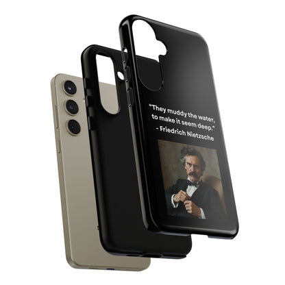 “False Depth” – Friedrich Nietzsche Quote Tough Phone Case