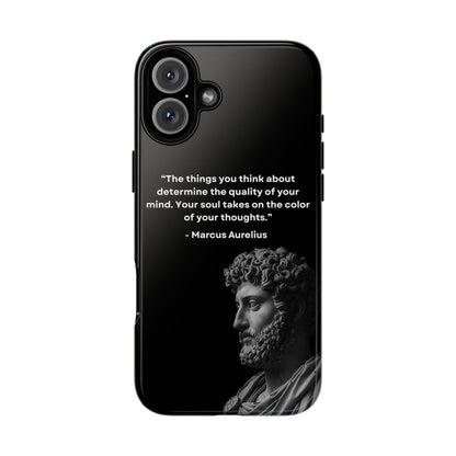 “Color of Thought” – Marcus Aurelius Quote Tough Phone Case