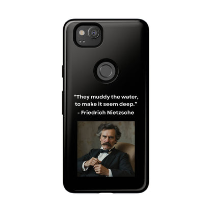 “False Depth” – Friedrich Nietzsche Quote Tough Phone Case