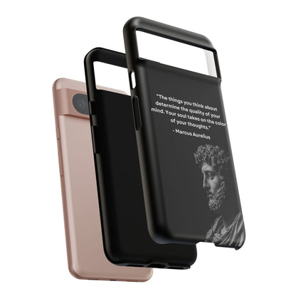 “Color of Thought” – Marcus Aurelius Quote Tough Phone Case