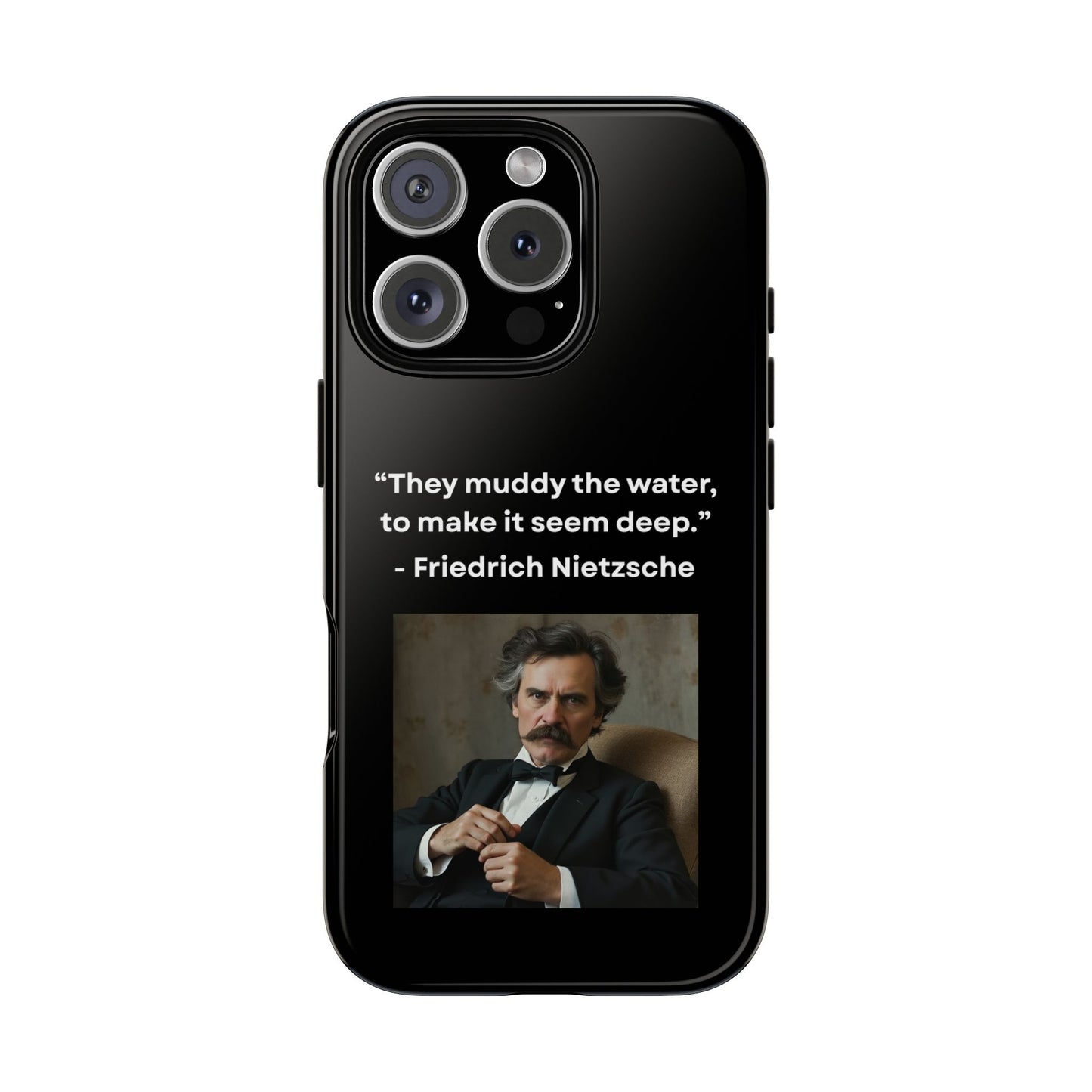 “False Depth” – Friedrich Nietzsche Quote Tough Phone Case