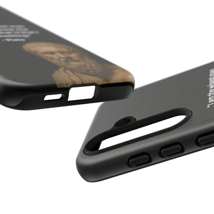 "Know Nothing, Own Wisdom" – Plato Tough Phone Case