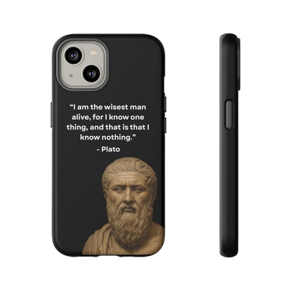 "Know Nothing, Own Wisdom" – Plato Tough Phone Case
