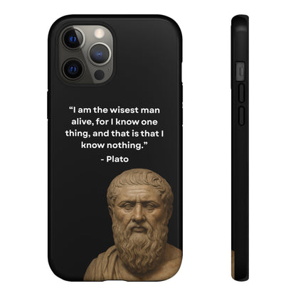 "Know Nothing, Own Wisdom" – Plato Tough Phone Case