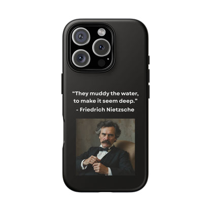 “False Depth” – Friedrich Nietzsche Quote Tough Phone Case
