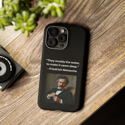 “False Depth” – Friedrich Nietzsche Quote Tough Phone Case