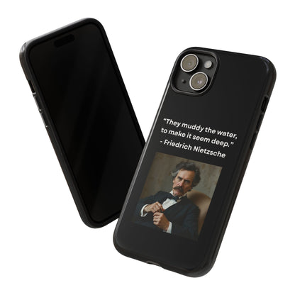 “False Depth” – Friedrich Nietzsche Quote Tough Phone Case