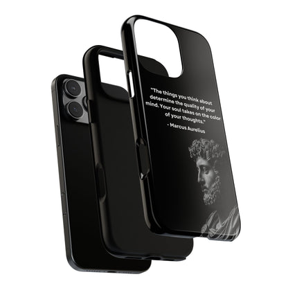 “Color of Thought” – Marcus Aurelius Quote Tough Phone Case