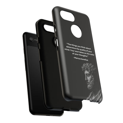 “Color of Thought” – Marcus Aurelius Quote Tough Phone Case